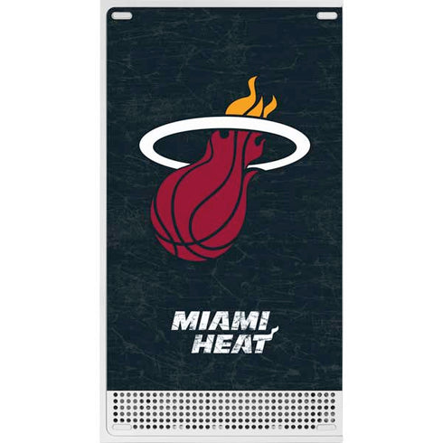 NBA Miami Heat Black Partial Logo Xbox Series S Console Skin